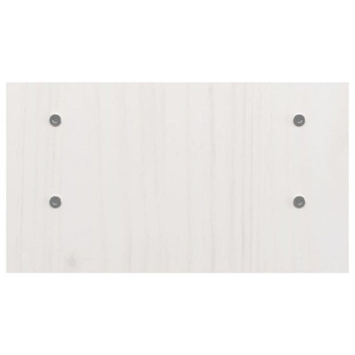 VIDAXL Support de moniteur Blanc 50x27x15 cm Bois de pin solide