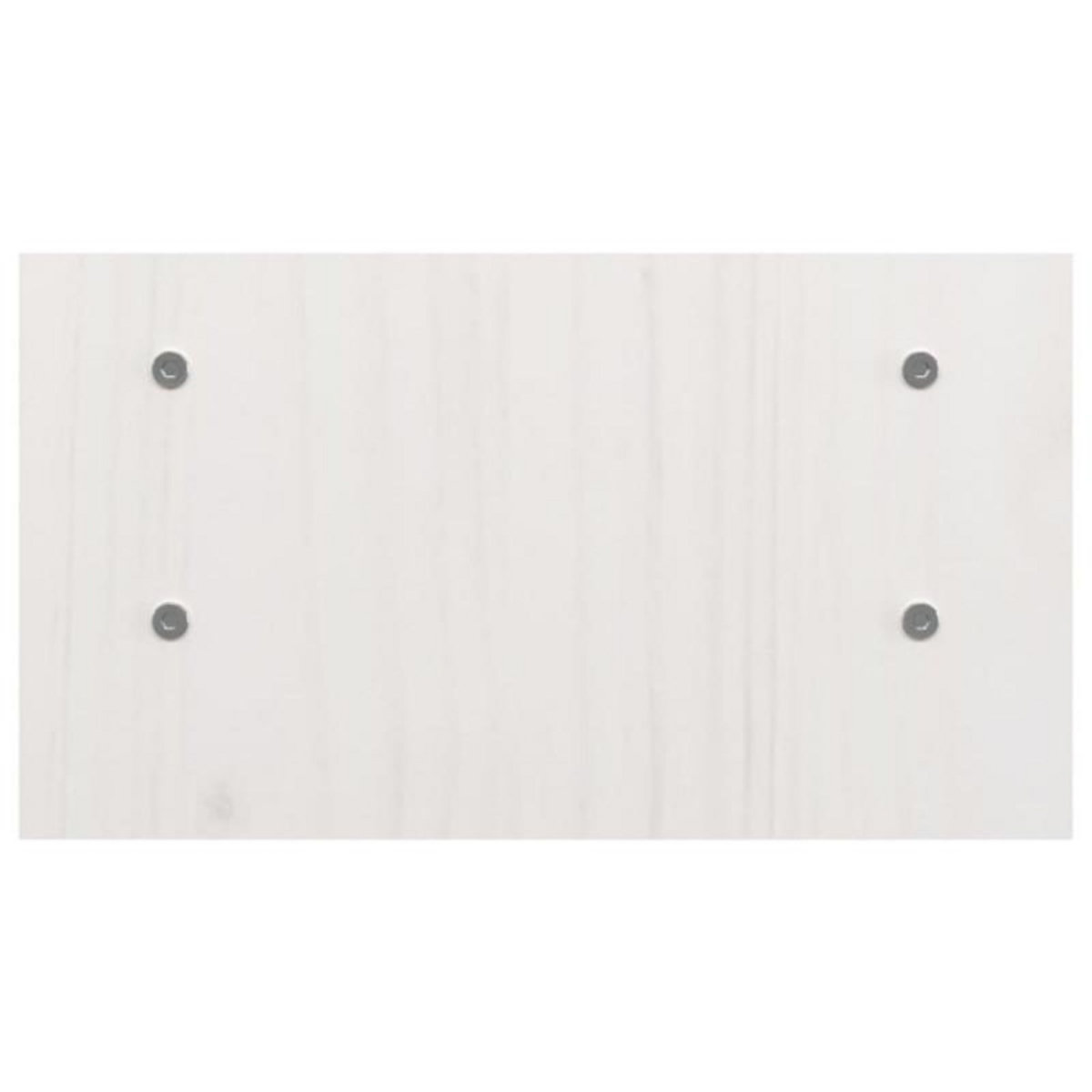 VIDAXL Support de moniteur Blanc 50x27x15 cm Bois de pin solide
