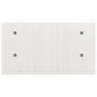 Voir la diapositive 6 : VIDAXL Support de moniteur Blanc 50x27x15 cm Bois de pin solide