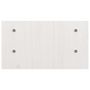 Voir la diapositive 6 : VIDAXL Support de moniteur Blanc 50x27x15 cm Bois de pin solide