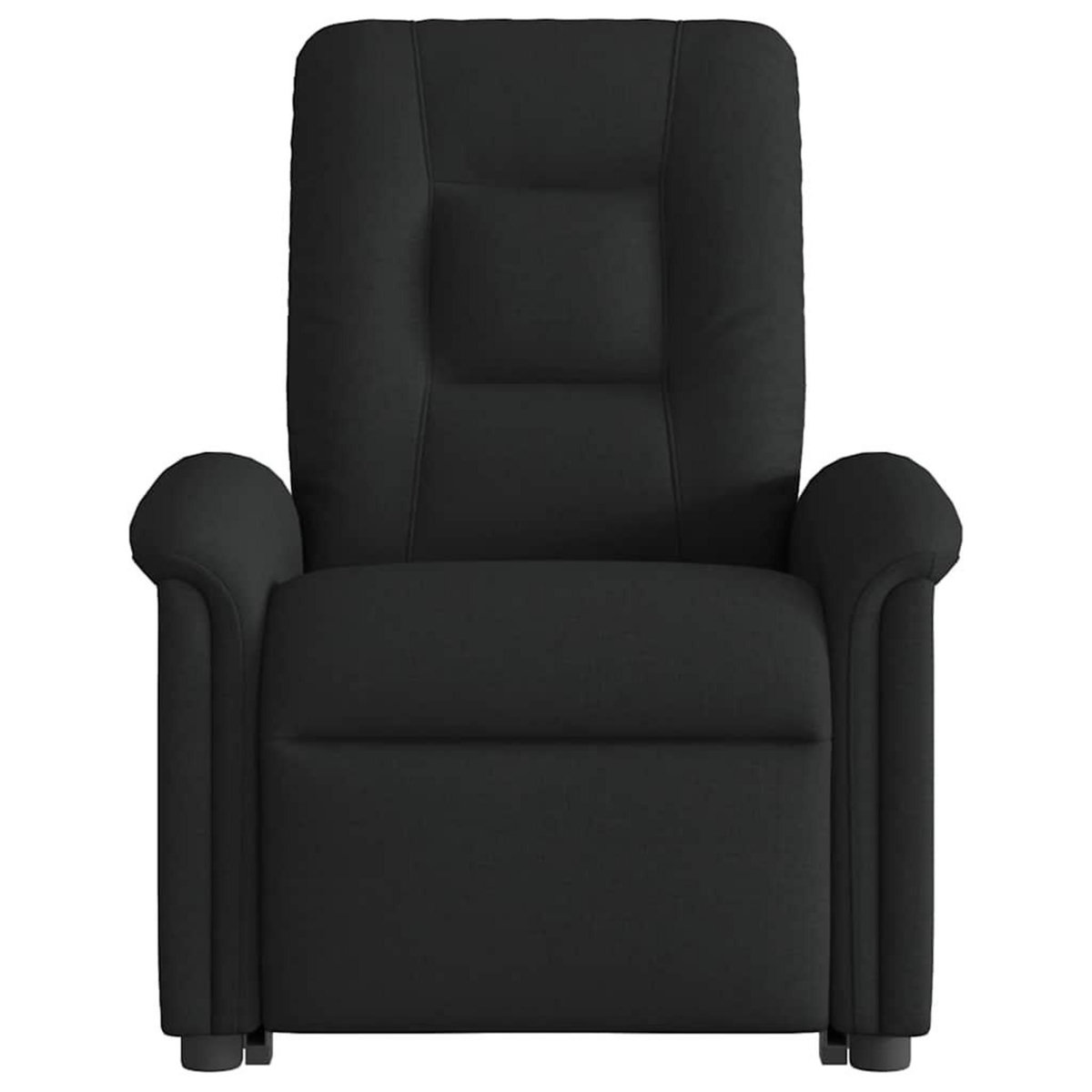 VIDAXL Fauteuil inclinable noir tissu