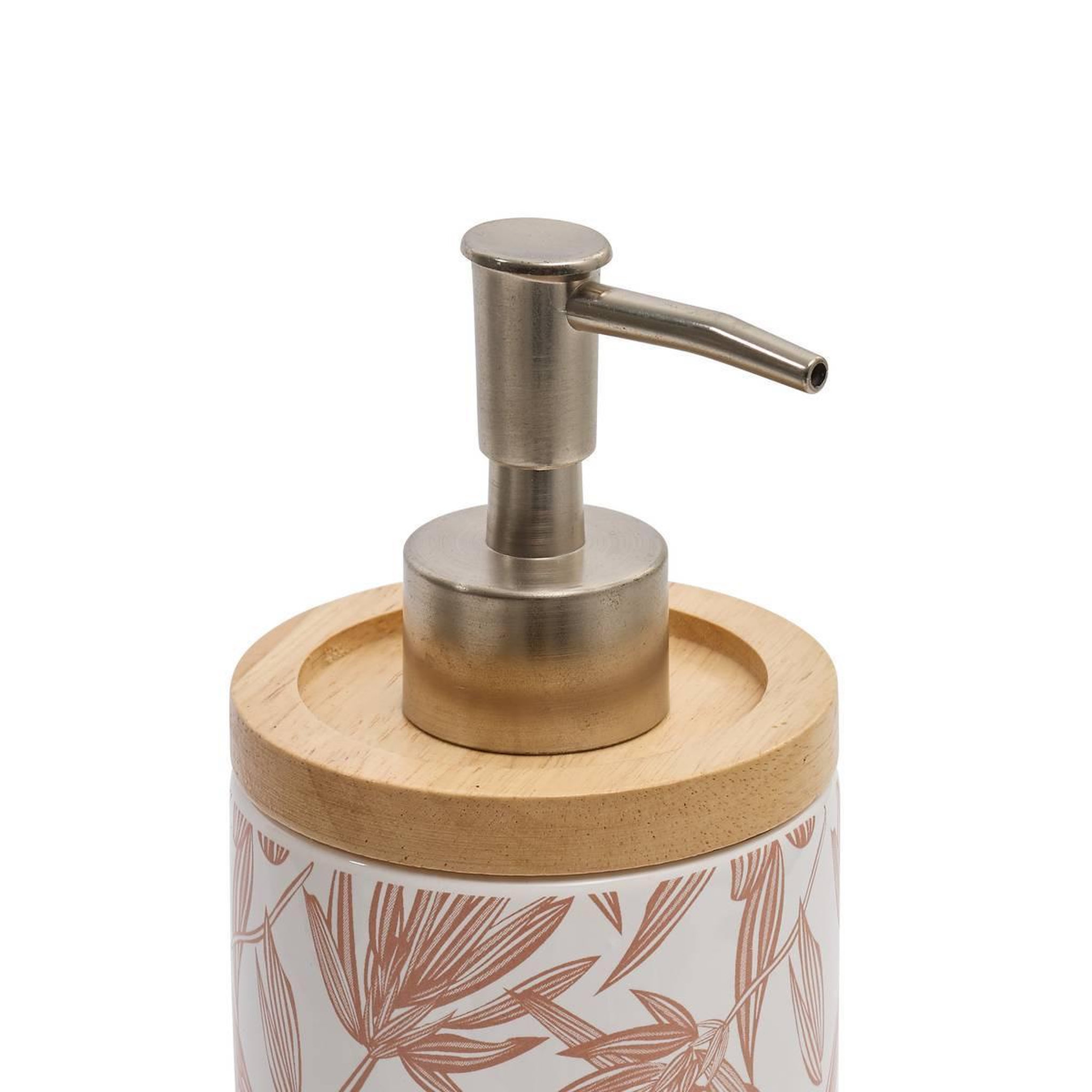 Voir la diapositive 2 : FIVE Distributeur de Savon Imprimé  Bloom  398ml Rose