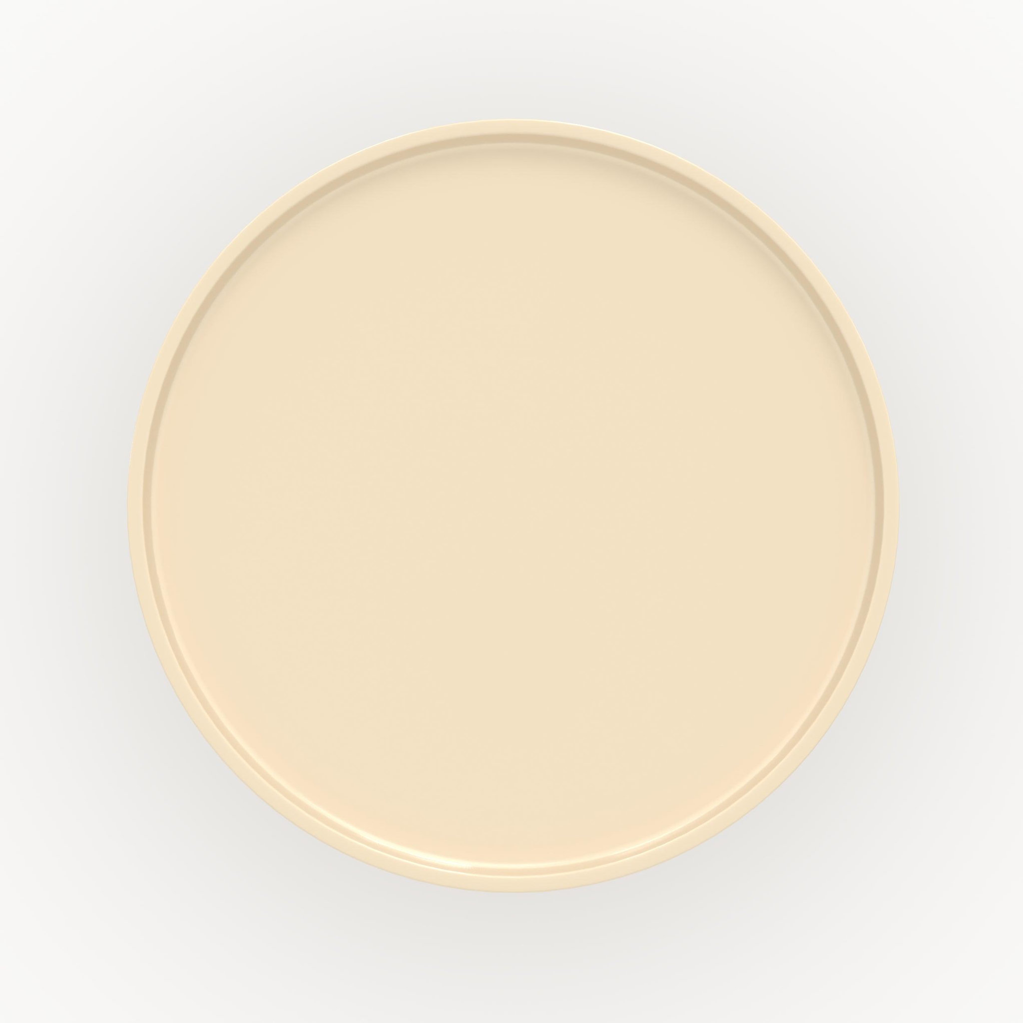 Voir la diapositive 3 : MAISON PAVANE Table d'appoint en mdf laqué blanc cassé, d50 cm-nora