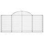 Voir la diapositive 4 : VIDAXL Paniers a gabions arques 13 pcs 200x30x80/100 cm Fer galvanise