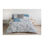 HOME LINGE PASSION Parure de couette 240x260 cm HOME LINGE PASSION POMPADOUR : Housse de couette + 2 taies d'oreiller - 100% Coton 57 Fils - Blanc/