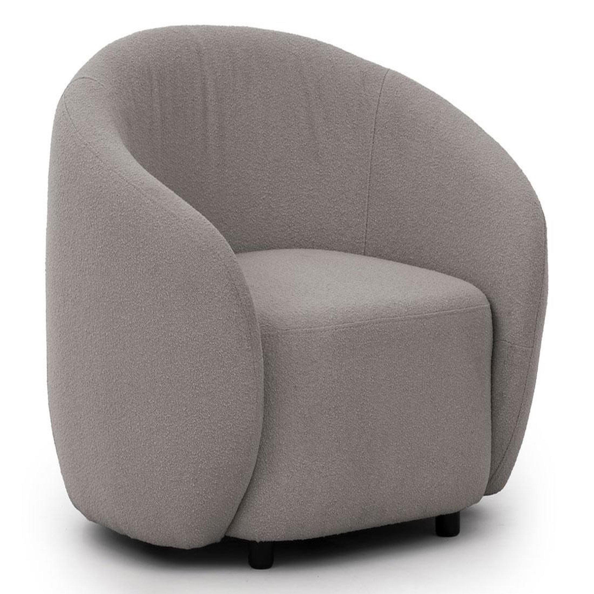 Voir la diapositive 1 : LISA DESIGN Flore - fauteuil en tissu bouclette
