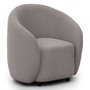 Voir la diapositive 1 : LISA DESIGN Flore - fauteuil en tissu bouclette