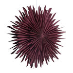 Paris Prix Lampe Suspension Design  Selen  46cm Rouge Foncé