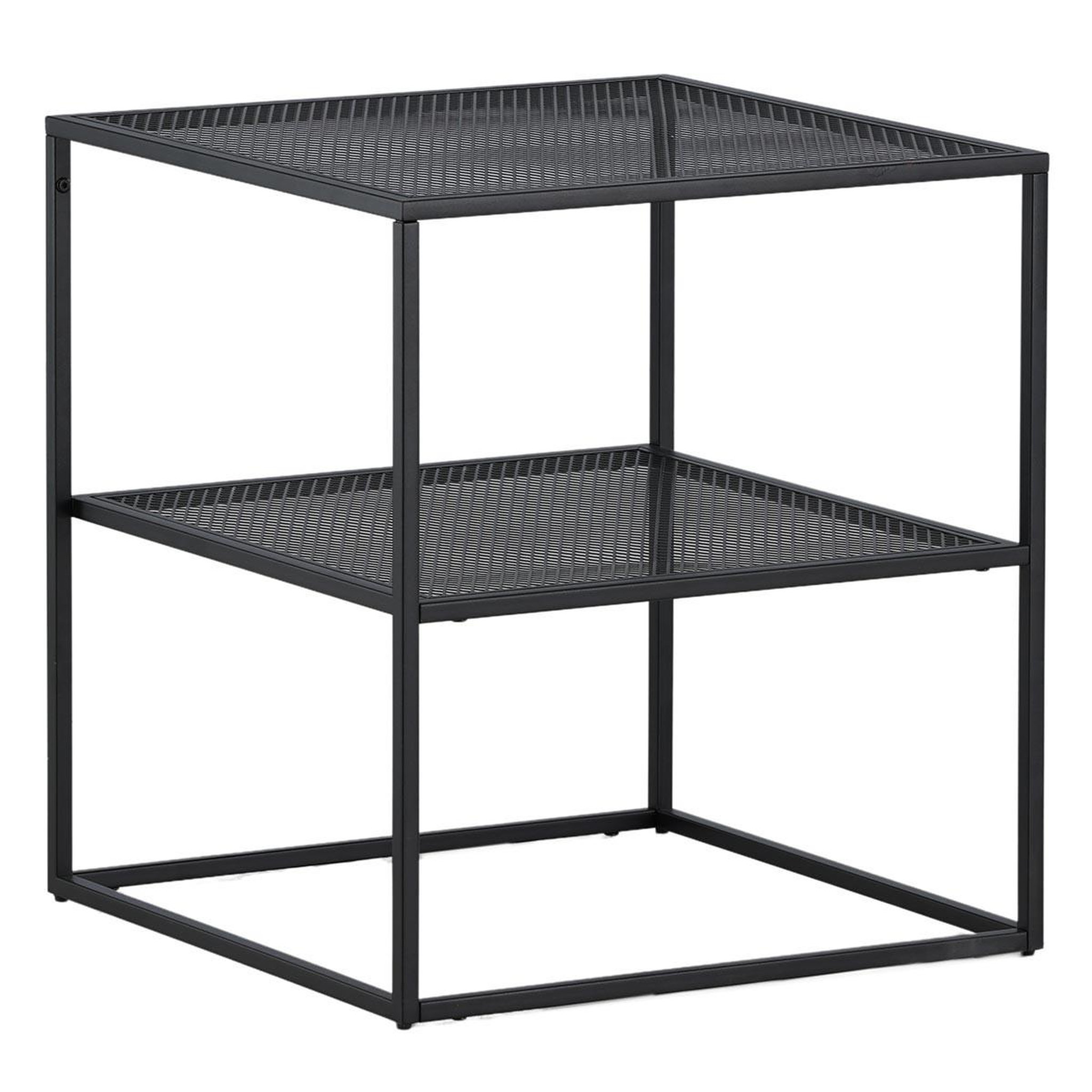Paris Prix Table d'appoint avec étagère  netz  60cm noir