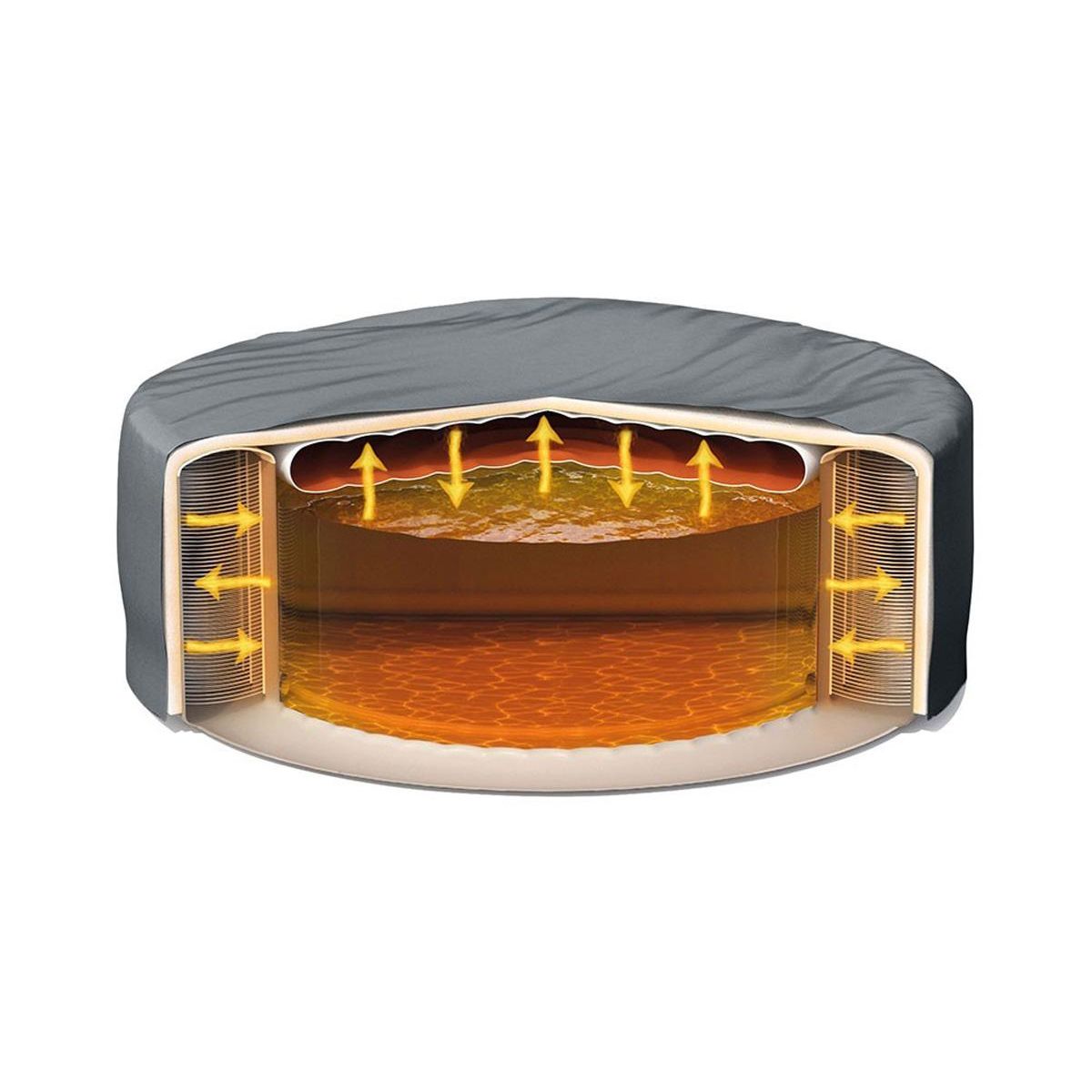 INTEX Couverture thermique pour spa gonflable PureSpa carré 4 places - Intex