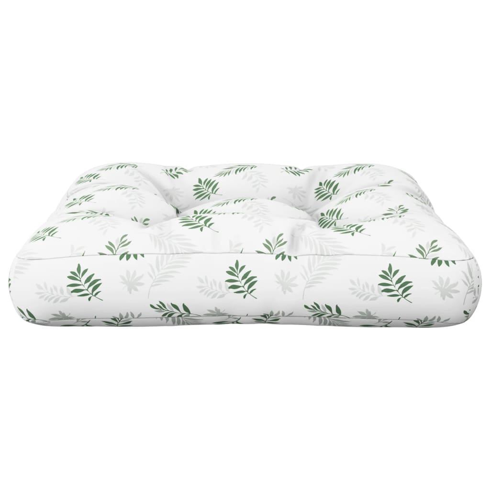 Voir la diapositive 5 : VIDAXL Coussin de palette a motif de feuilles 60x61,5x10 cm tissu