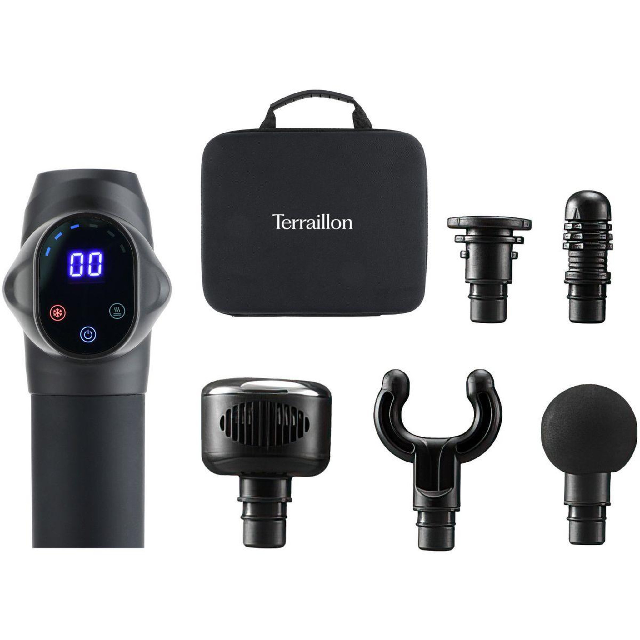 Voir la diapositive 2 : Terraillon Pistolet de massage de massage Expert chaud & froid