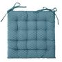 Voir la diapositive 1 : ATMOSPHERA Galette de Chaise  Otto  38x38cm Bleu Canard