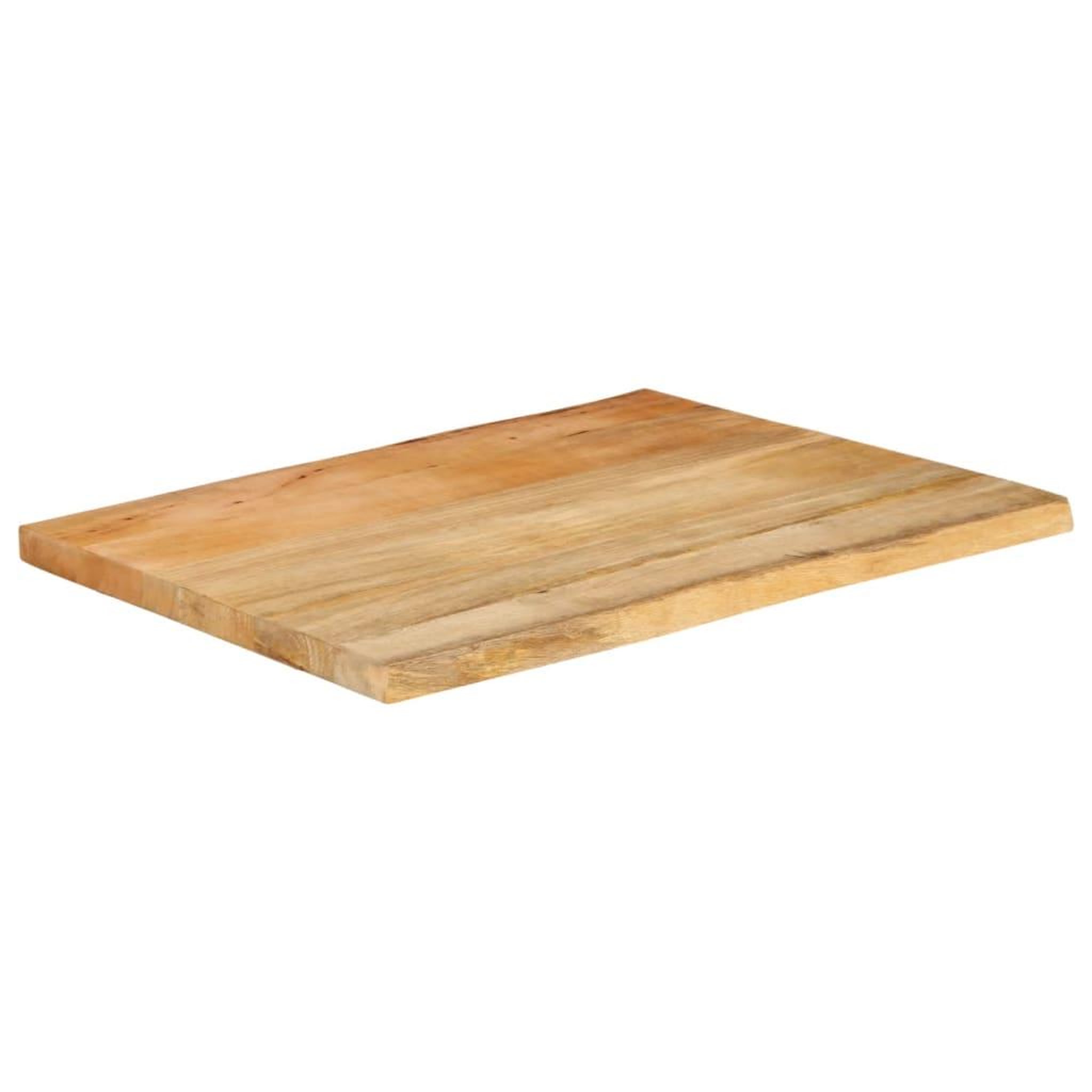 Voir la diapositive 2 : VIDAXL Dessus de table 90x60x3,8 cm bord vivant bois massif manguier
