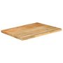Voir la diapositive 2 : VIDAXL Dessus de table 90x60x3,8 cm bord vivant bois massif manguier