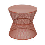 SWEEEK Table d'appoint extérieure acier effet grillagé terracotta - Tivo