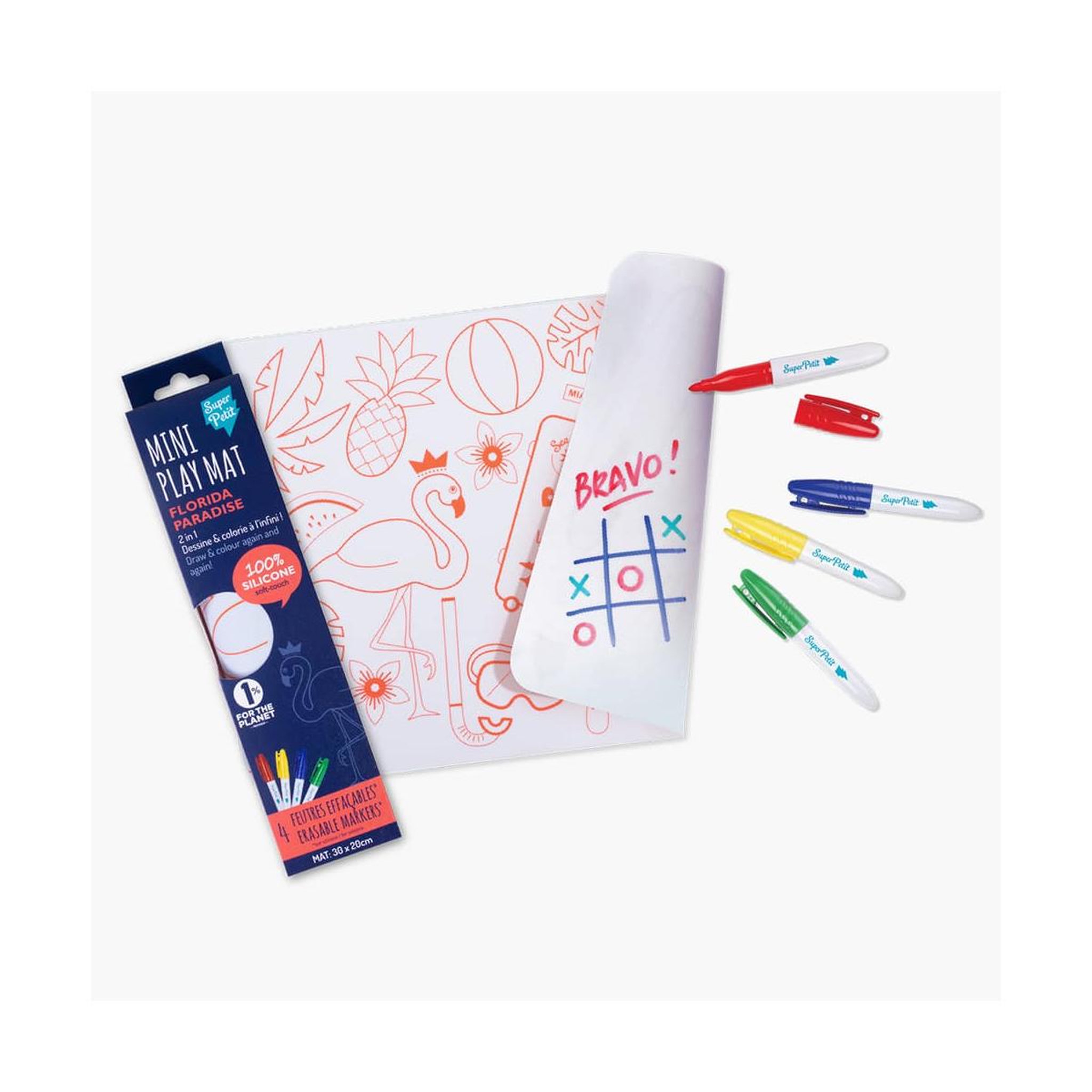 SUPER PETIT Mini playmat silicone floride