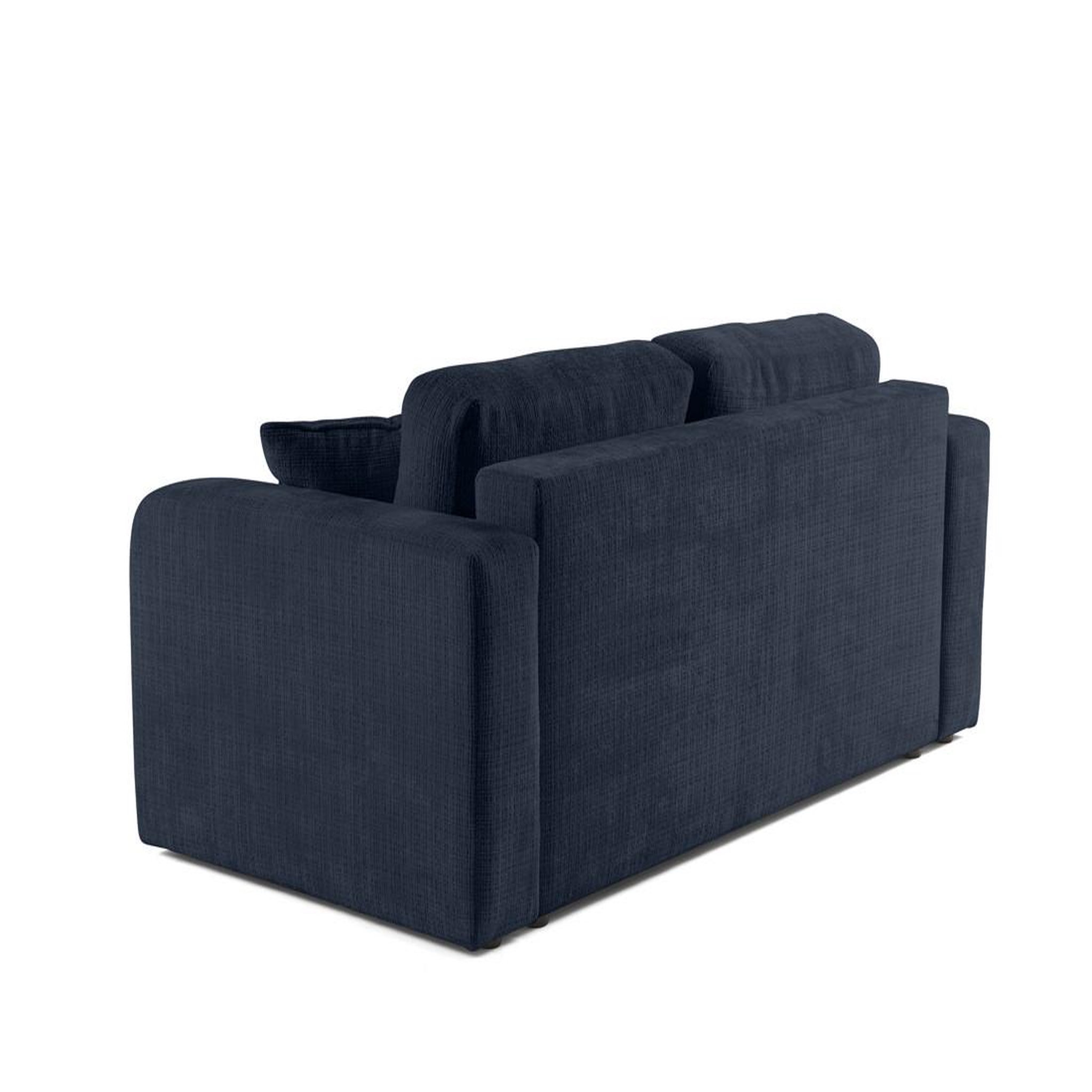 Voir la diapositive 5 : BEST MOBILIER Miro - canapé droit 2 places - en velours texturé