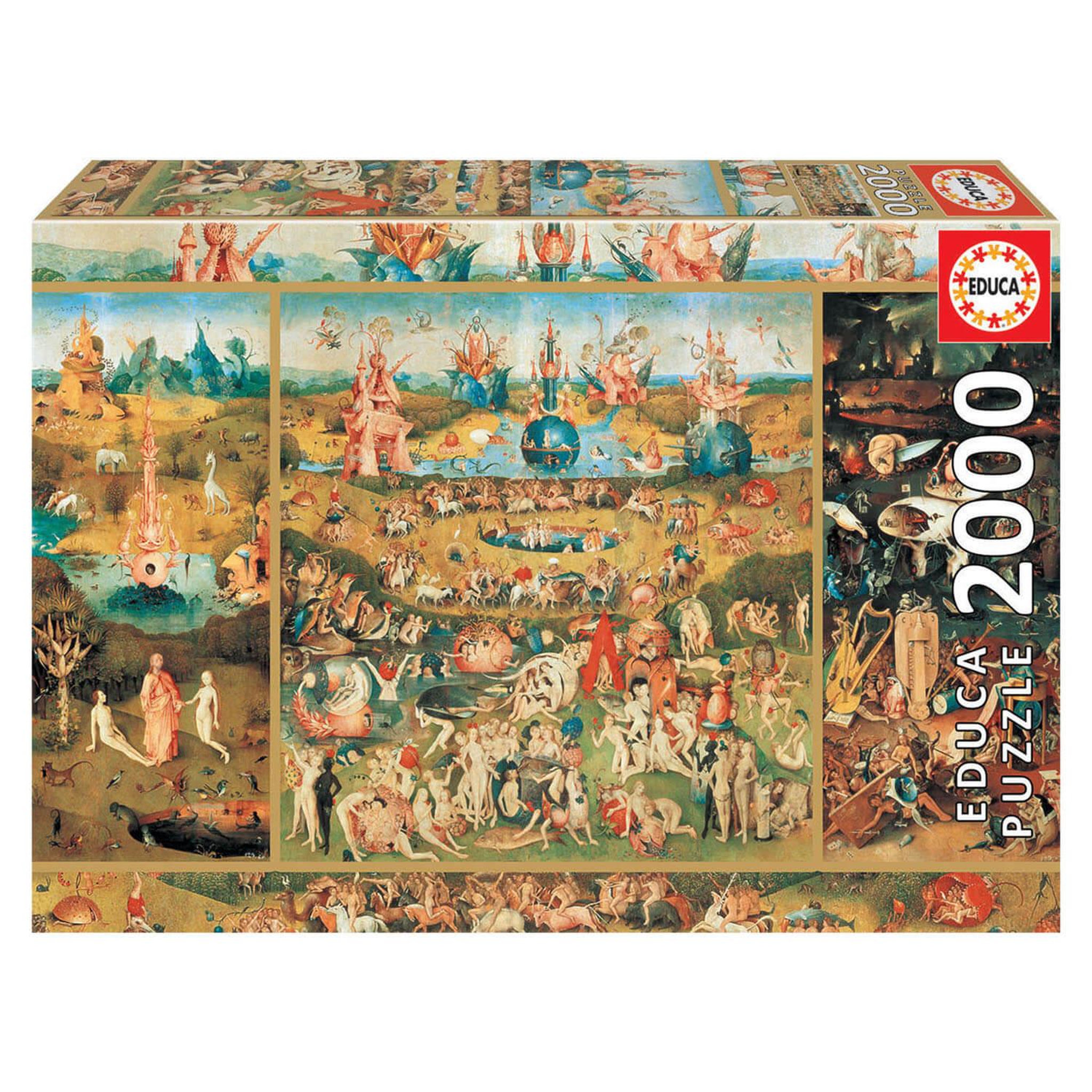 Voir la diapositive 2 : EDUCA Puzzle 2000 pièces : Le jardin des délices