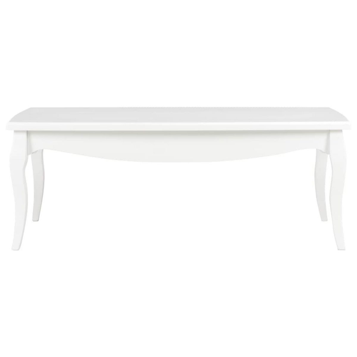 VIDAXL Table basse Blanc 110x60x40 cm Bois de pin massif