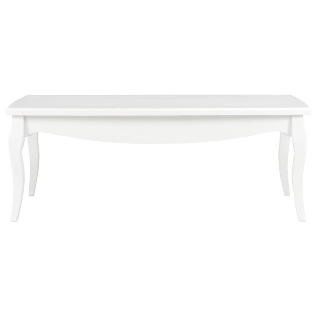 VIDAXL Table basse Blanc 110x60x40 cm Bois de pin massif