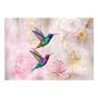 Voir la diapositive 2 : Paris Prix Papier Peint  Colourful Hummingbirds Pink