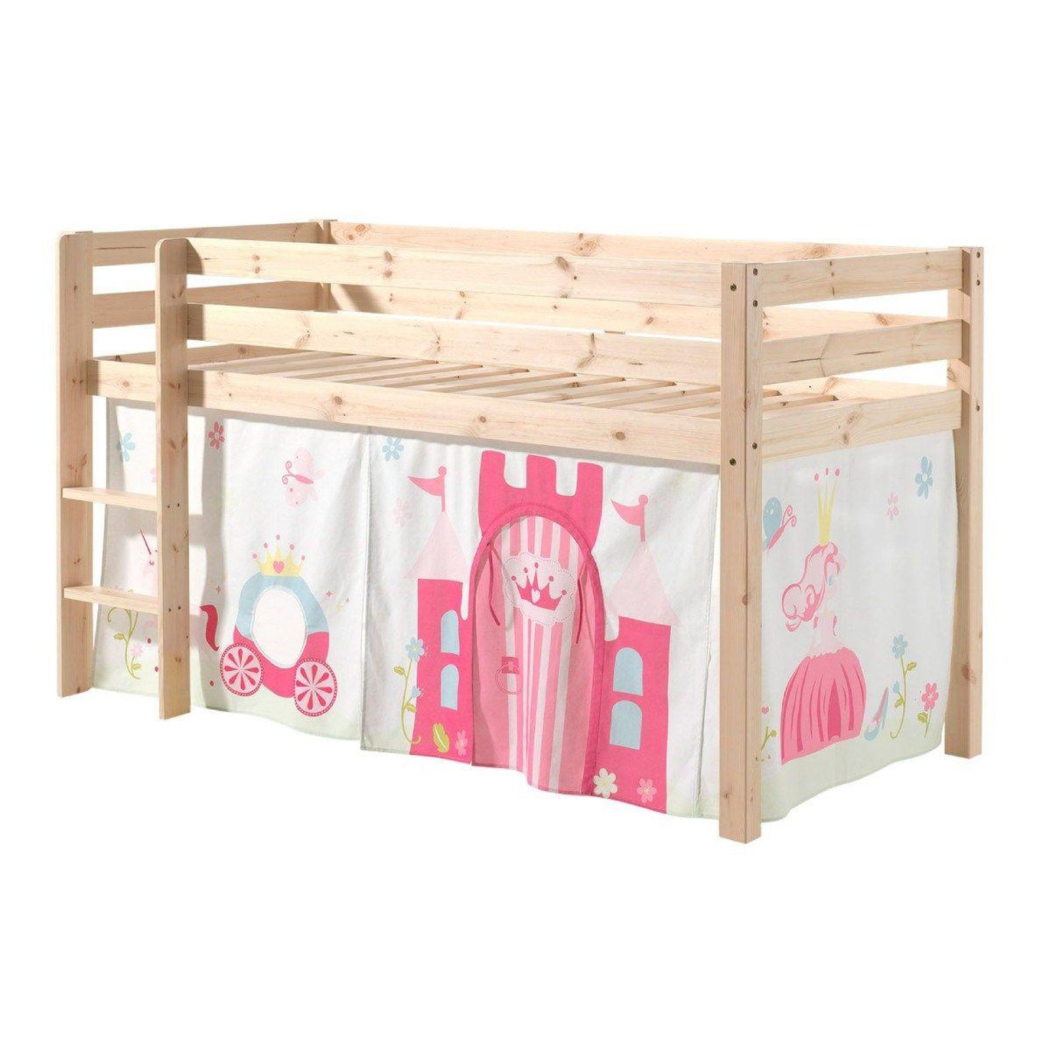 Paris Prix Lit enfant  pino princesse  90x200cm naturel