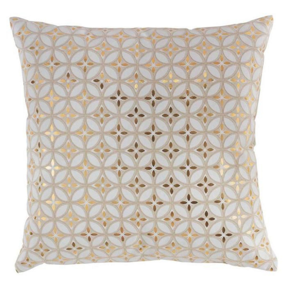 Paris Prix Coussin Déco Déhoussable  Azelia  45x45cm Or