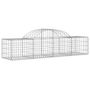Voir la diapositive 3 : VIDAXL Paniers a gabions arques 2 pcs 200x50x40/60 cm fer galvanise