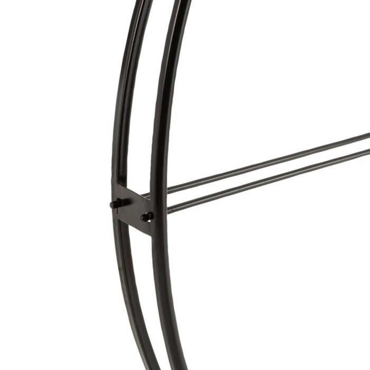 Paris Prix Horloge Murale Déco en Métal  Ronde  80cm Noir