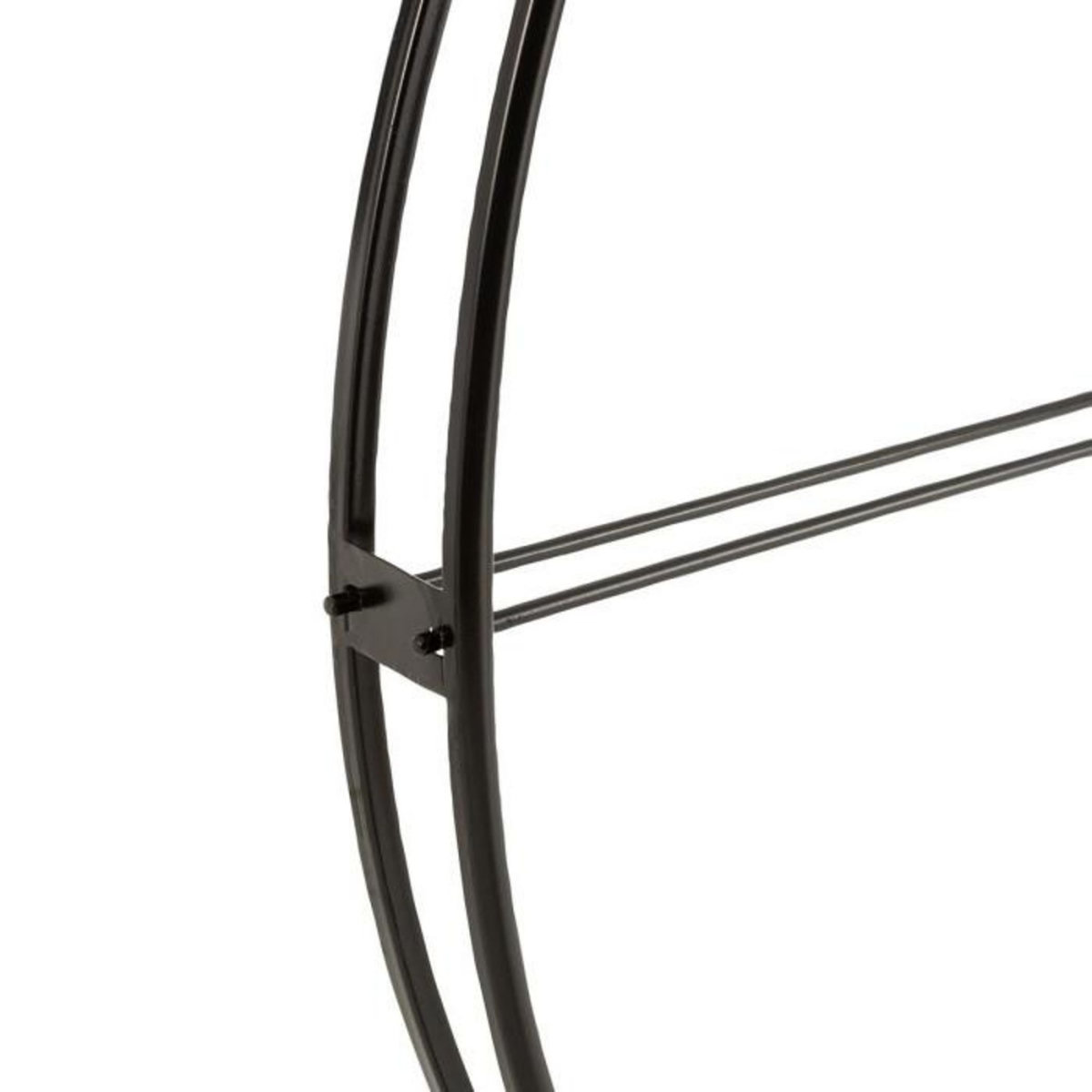 Paris Prix Horloge Murale Déco en Métal  Ronde  80cm Noir