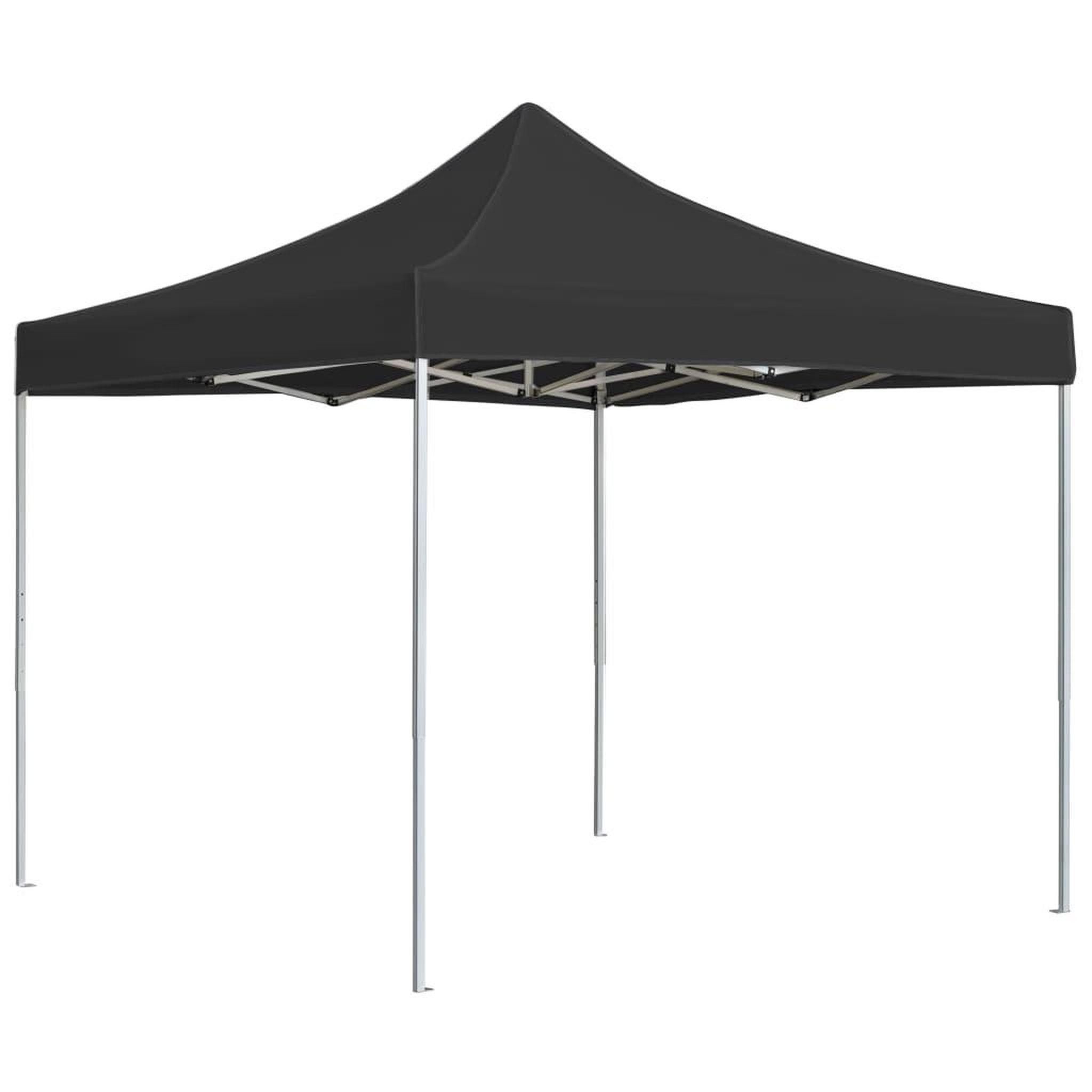 VIDAXL Tente de reception pliable Aluminium 3 x 3 m Anthracite