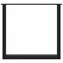 Voir la diapositive 5 : VIDAXL Pieds de table a manger forme de U 2 pcs noir 80x(72-73) cm