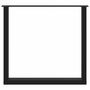 Voir la diapositive 5 : VIDAXL Pieds de table a manger forme de U 2 pcs noir 80x(72-73) cm