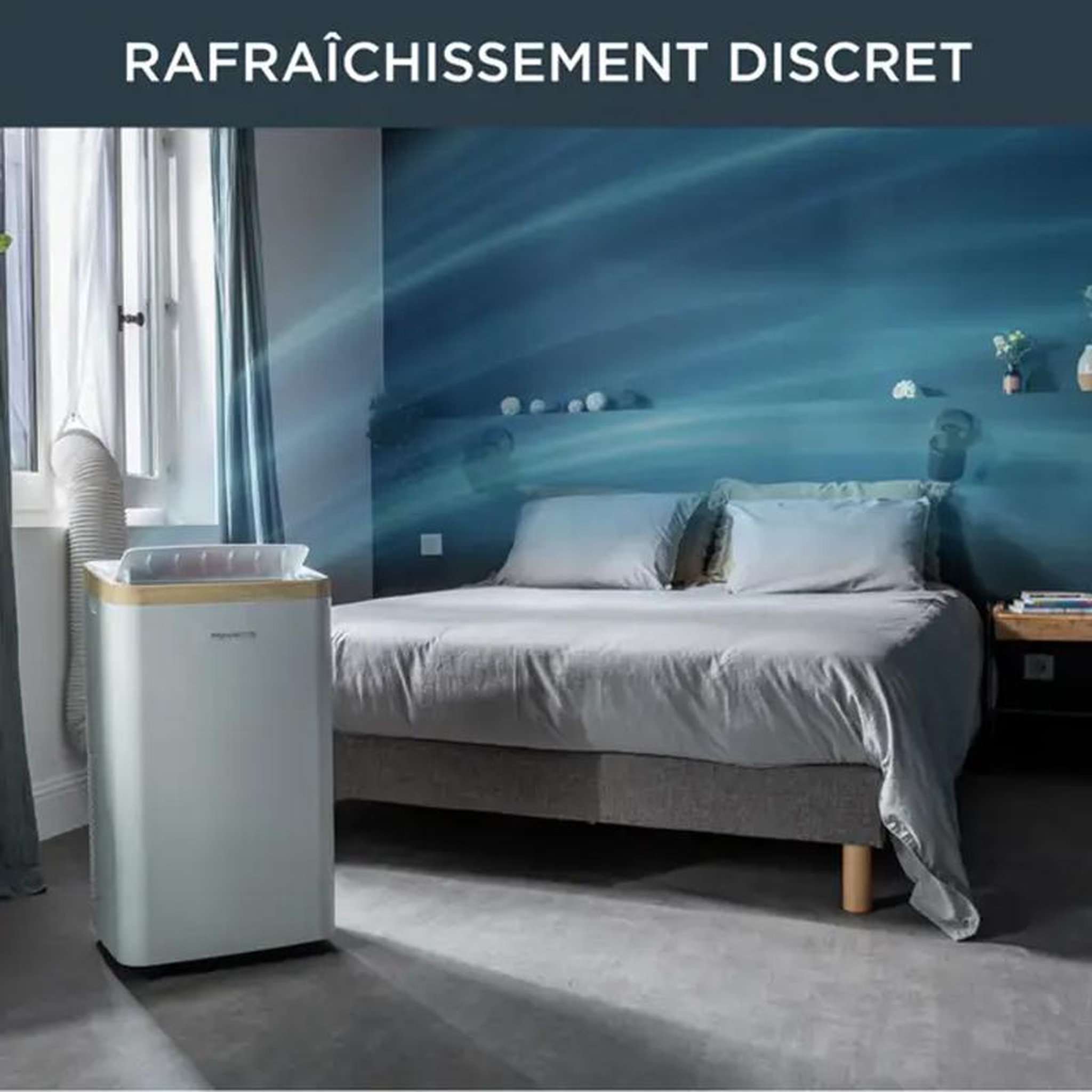 Voir la diapositive 6 : ROWENTA Climatiseur mobile 3000w 40m2 avec kit fenêtre - au5610f0