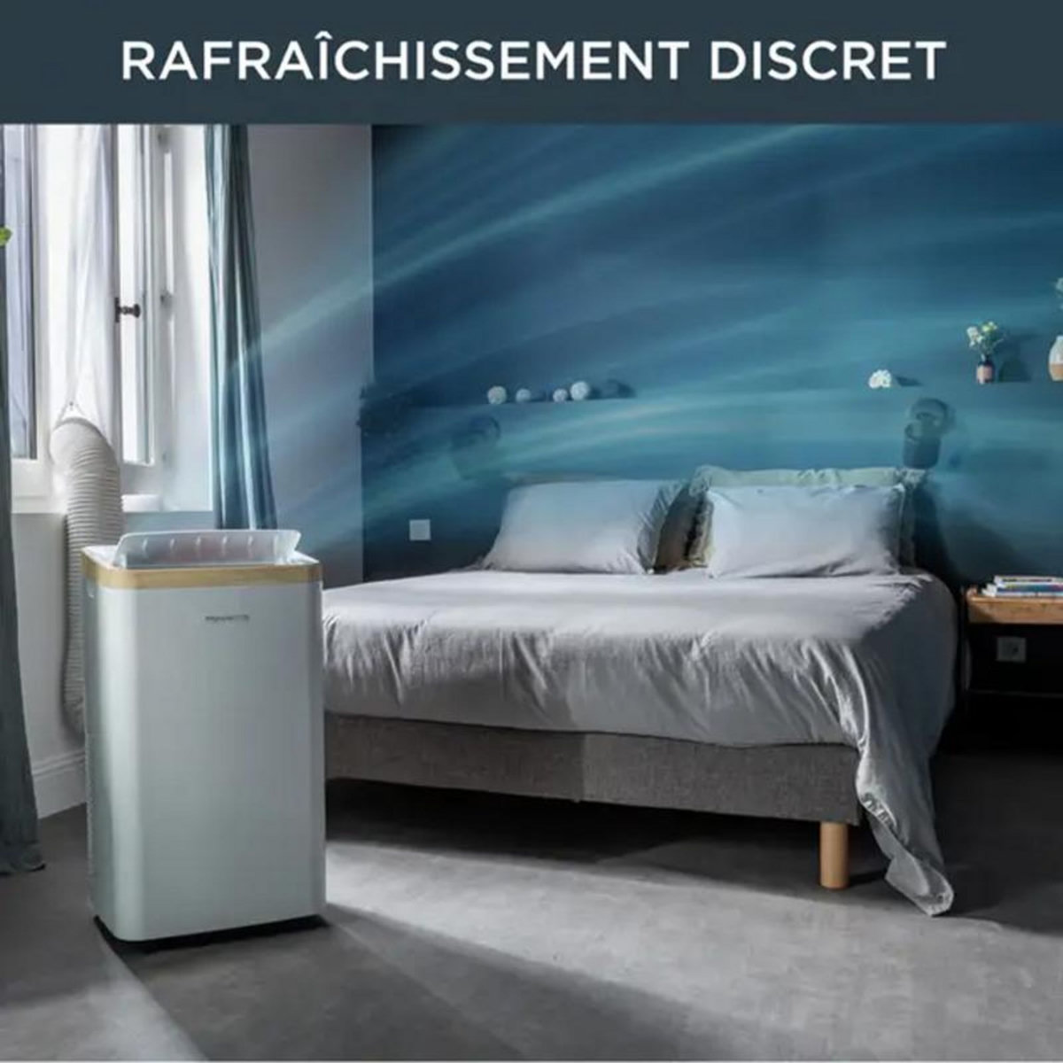 ROWENTA Climatiseur mobile 3000w 40m2 avec kit fenêtre - au5610f0