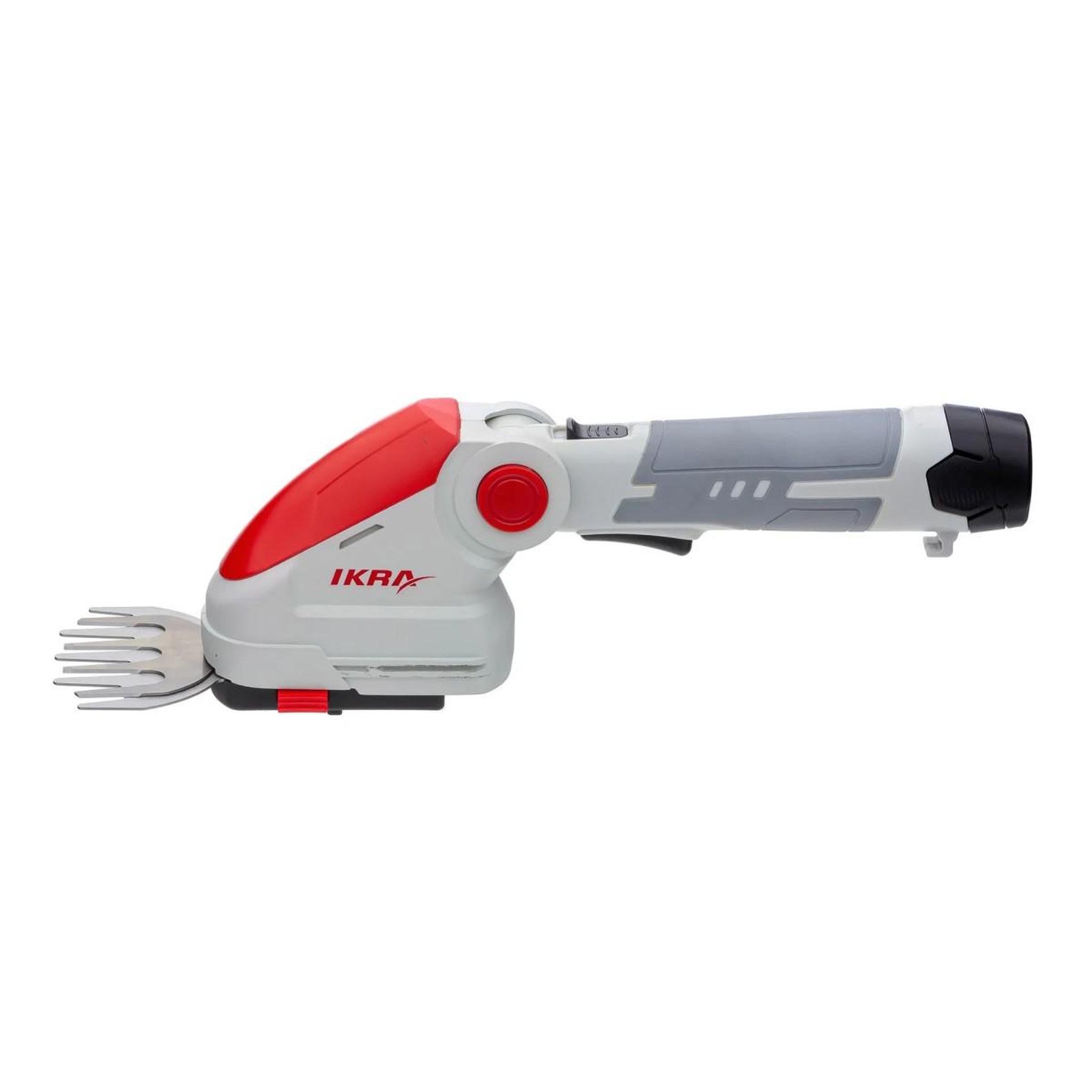 Voir la diapositive 5 : Ikra Cisaille à gazon et taille buisson télescopique sans fil à batterie 12v inclus 2 lames 10cm et 20cm chargeur 12v ikra