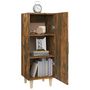 Voir la diapositive 4 : VIDAXL Buffet Chene fume 34,5x34x90 cm Bois d'ingenierie
