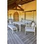 Voir la diapositive 3 : DCB GARDEN Salon de jardin - 7 places - Aluminium - blanc - CAYENNE S3