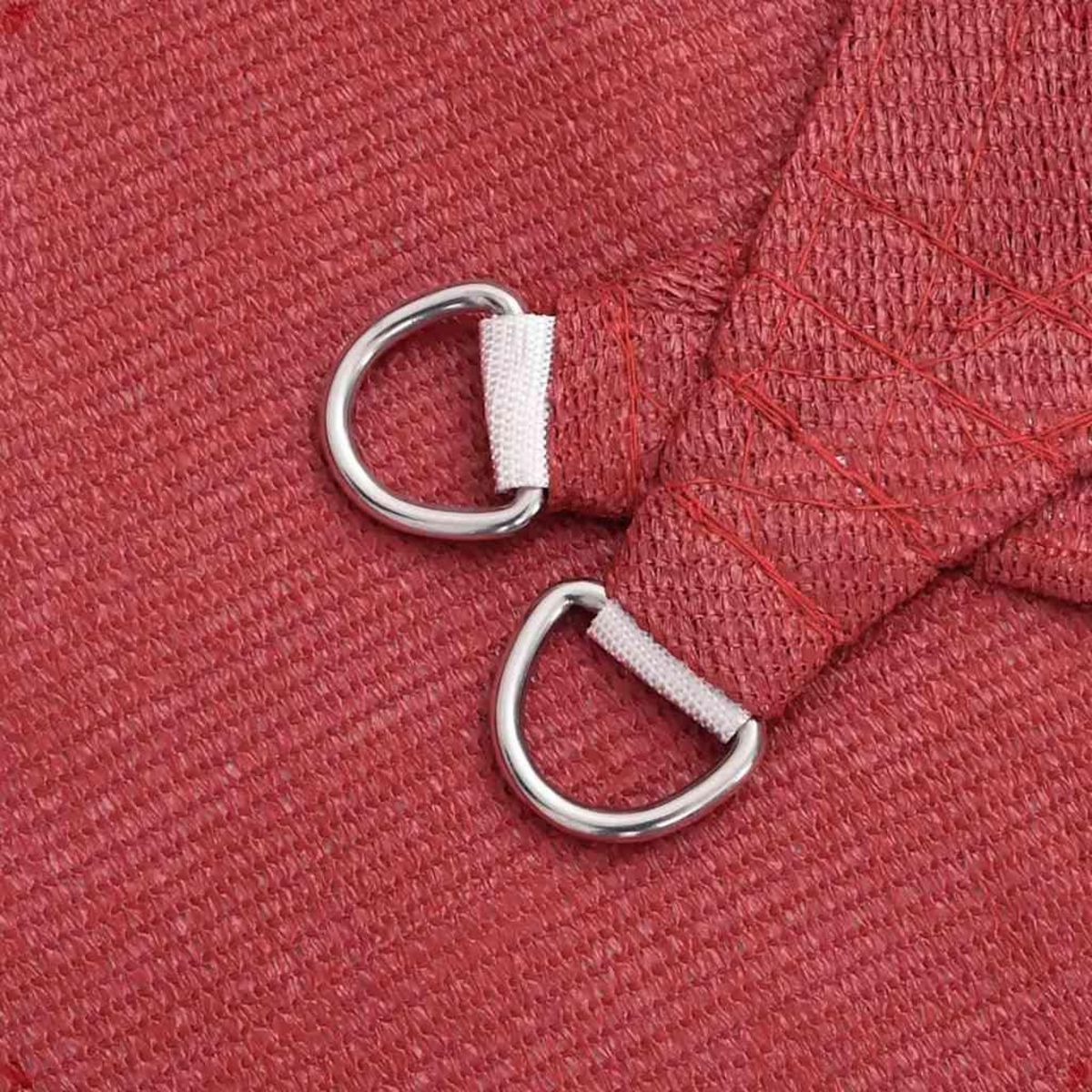 VIDAXL Voile d'ombrage 160 g/m^2 Rouge 6x6 m PEHD