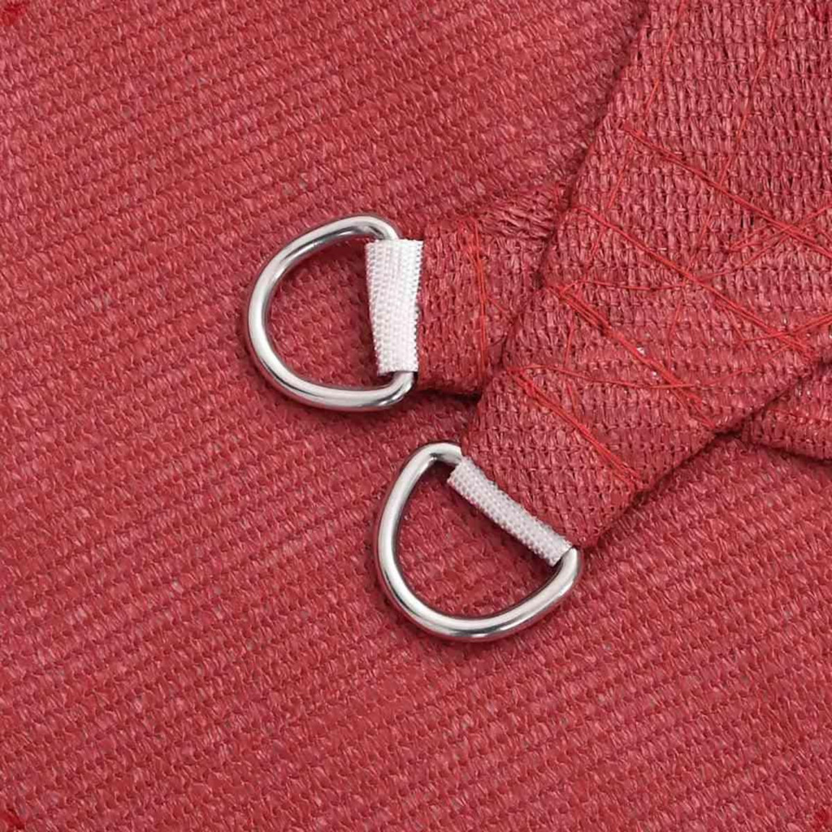 VIDAXL Voile d'ombrage 160 g/m^2 Rouge 6x6 m PEHD