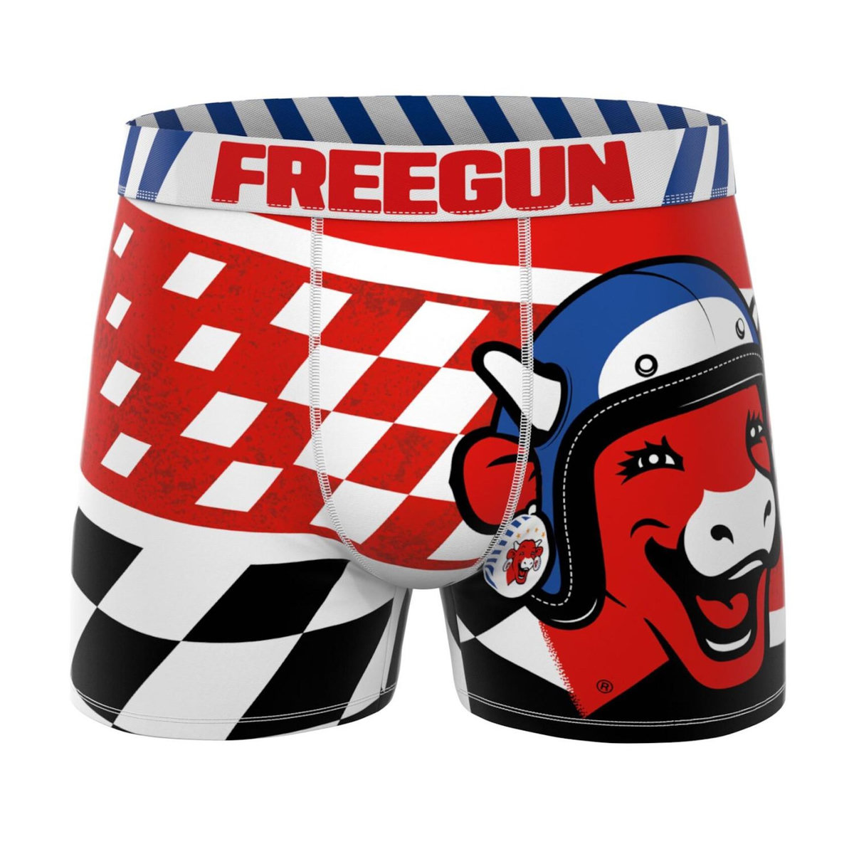 FREEGUN Lot de 3 boxers homme La vache qui rit