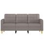 Voir la diapositive 3 : VIDAXL Canapé à 3 places Taupe 180 cm Tissu