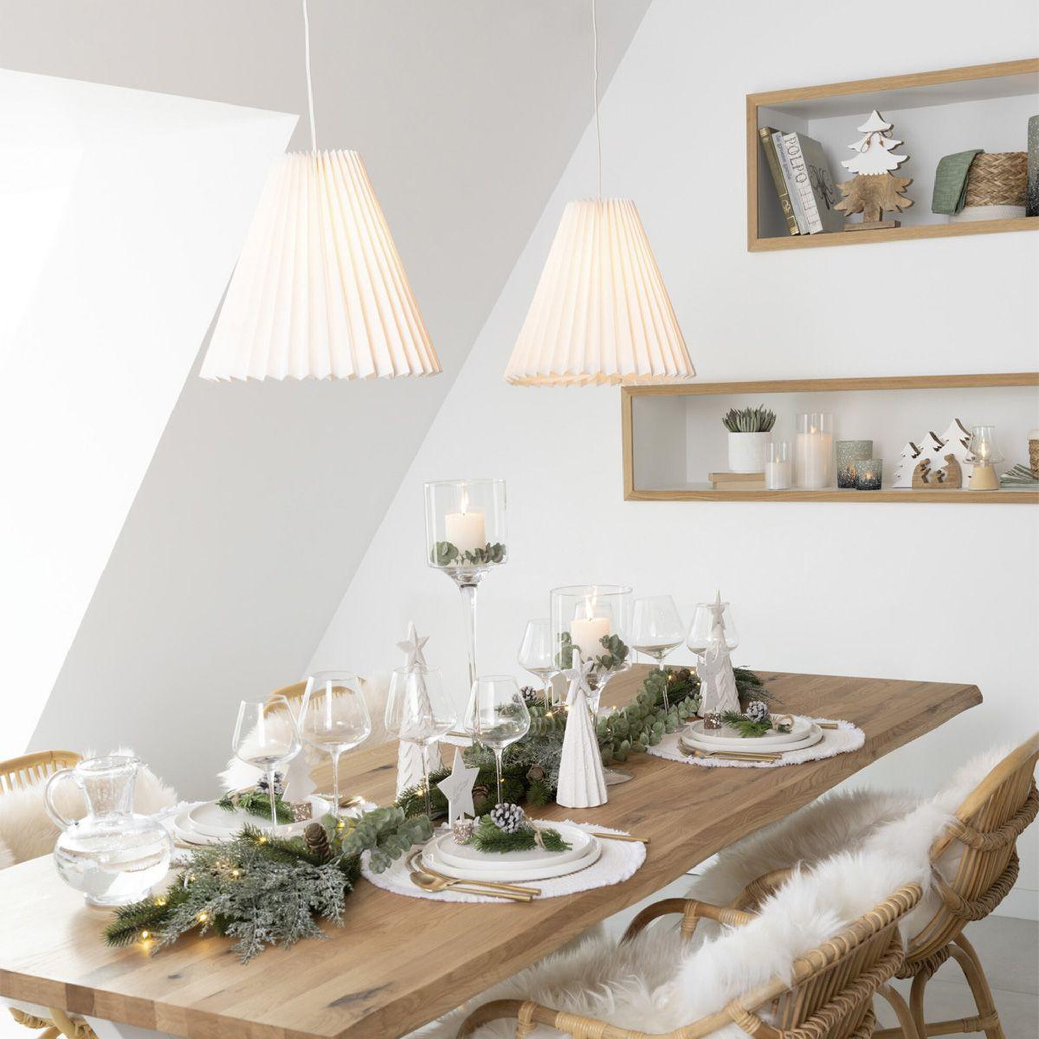 Voir la diapositive 5 : J-LINE Lampe suspension  papier  36cm blanc