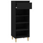 Voir la diapositive 4 : VIDAXL Armoire a chaussures Noir 40x36x105 cm Bois d'ingenierie