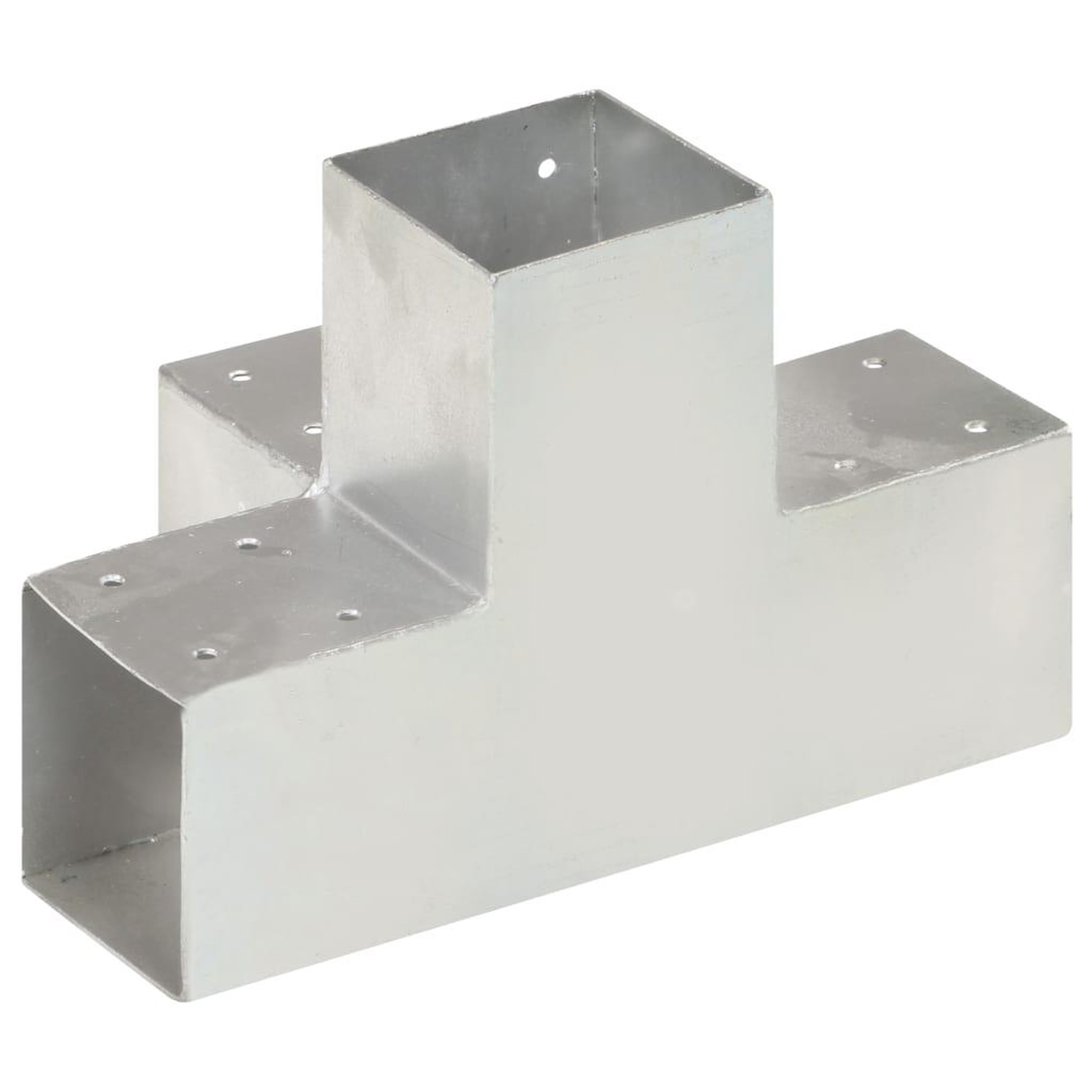 Voir la diapositive 4 : VIDAXL Connecteur de poteau Forme en X Metal galvanise 91x91 mm