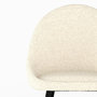 Voir la diapositive 5 : Rendez vous déco Lot de 2 chaises en tissu bouclé blanc cassé-Rona