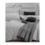 Voir la diapositive 4 : GENERIQUE Parure de lit - 1 housse de couette 220 x 240 cm + 2 taies d'oreiller 60 x 60 cm - 65% coton, 35% polyester - Gris
