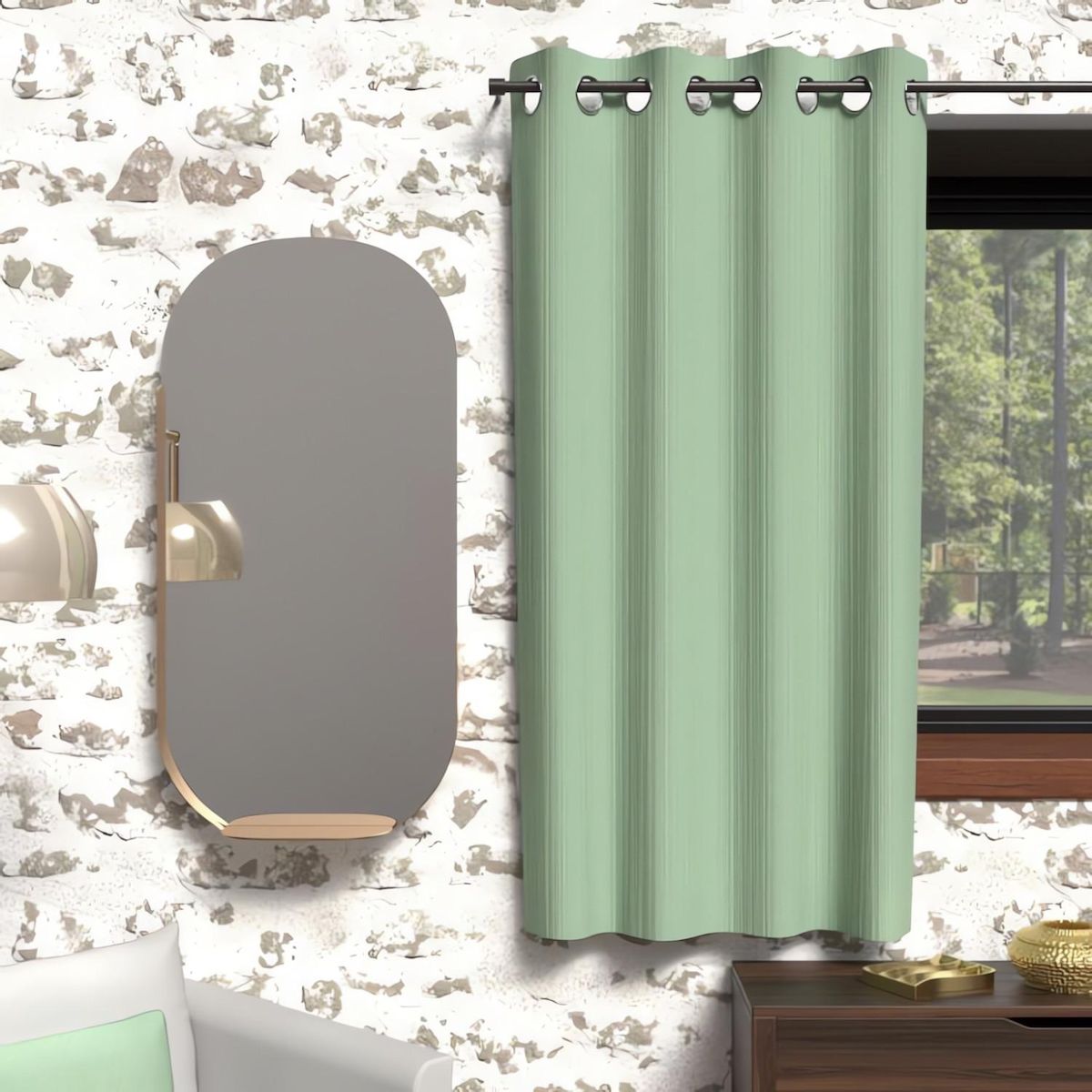 SOLEIL D'OCRE Rideau à oeillets isolant BOHEME, par Soleil d'Ocre