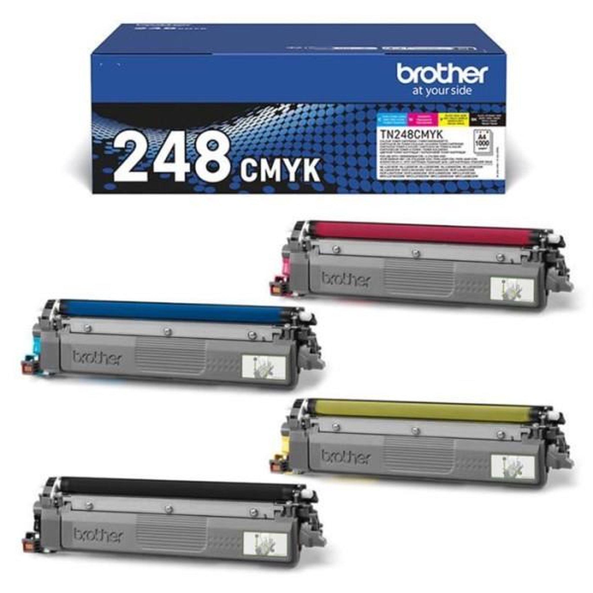Voir la diapositive 4 : Brother Toner pack 4 coul tn248 c/m/y/bk